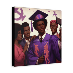 Graduation Canvas Print, Inspirational Wall Art, Emotional Home Decor, Unique Gift for Graduates, Celebration Keepsake