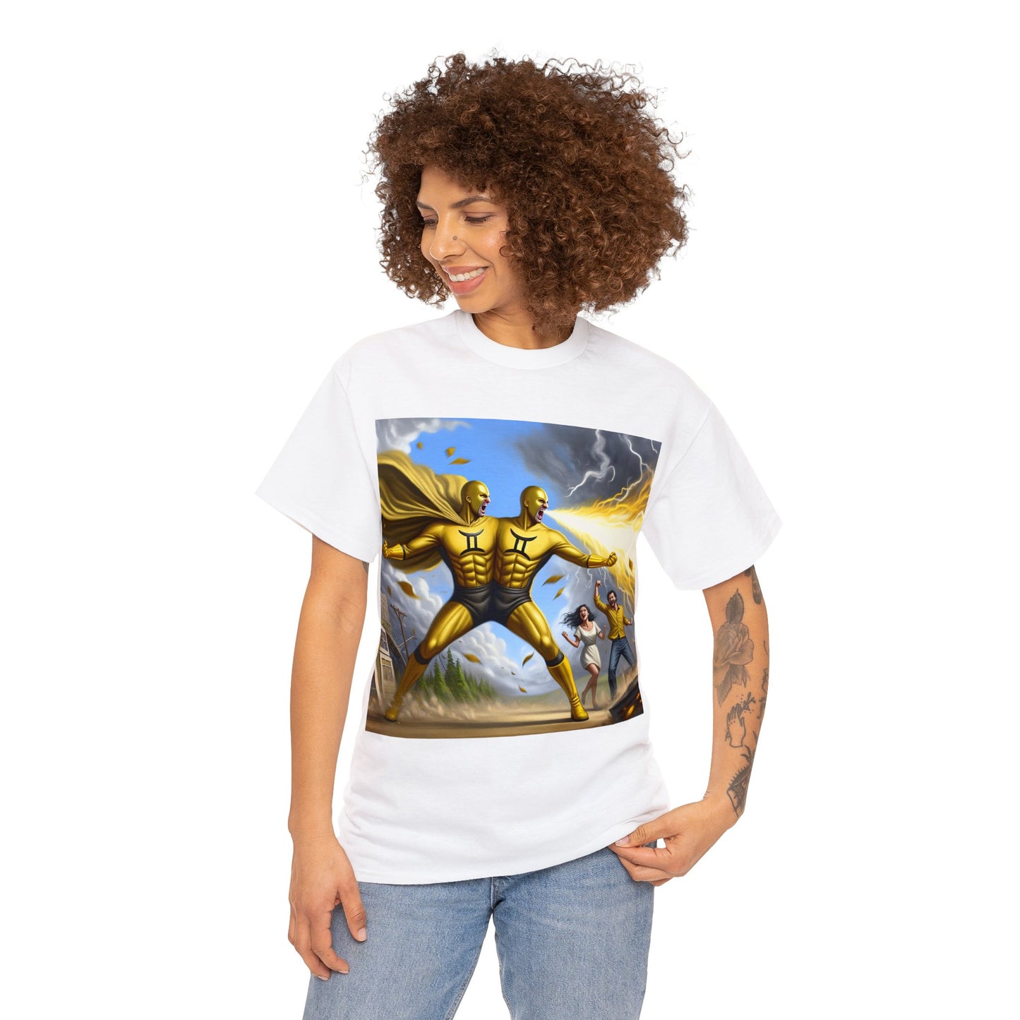 Gemini Father's Day (6) Unisex Heavy Cotton Tee