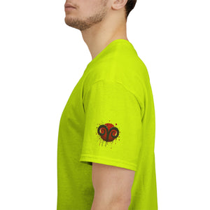 Aries Heart Tee, Unisex Heavy Cotton T-Shirt, Astrology Gift, Birthday Present, Graphic Tee, Casual Wear, Unique Design