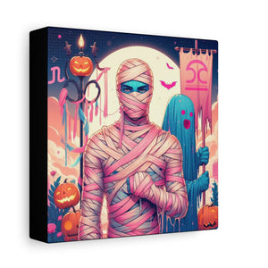Canvas Art - Halloween Libra Astrology Mummy
