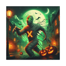 Load image into Gallery viewer, Spooky Halloween Wall Art Canvas, Mummy Decor for Fall, Halloween Party Decoration, Frightening Home Decor, Unique Gift Idea
