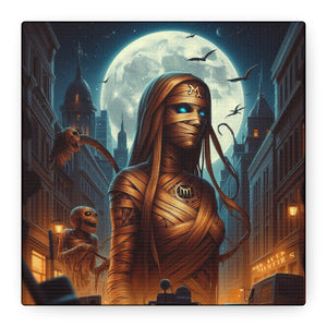 Canvas Print - Halloween Virgo Astrology Mummy