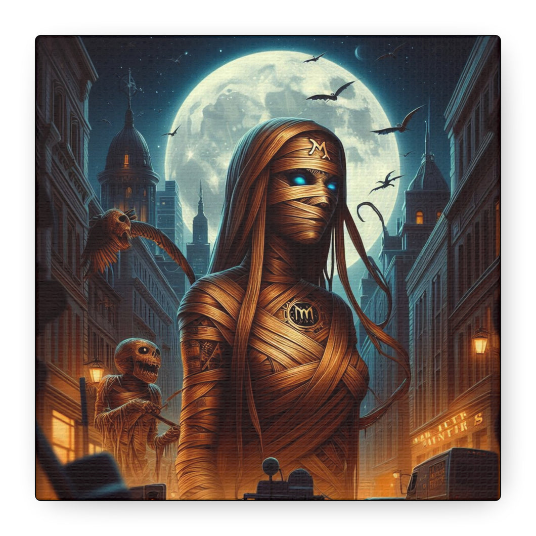 Canvas Print - Halloween Virgo Astrology Mummy