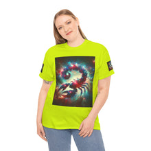 Load image into Gallery viewer, Cosmic Scorpion Tee | Unisex Heavy Cotton Tee | Astrowar Graphic Tees | Space Lover Apparel | Unique Astrology Shirt | Gift for Star [...]
