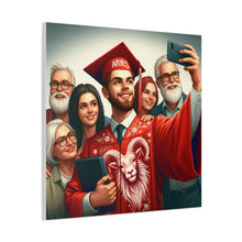 Load image into Gallery viewer, Custom Graduation Canvas Print, Family Portrait Wall Art, Celebrate Achievements, Perfect Gift for Graduates, Aries Zodiac Decor
