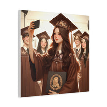 Load image into Gallery viewer, Graduation Canvas Print, Inspirational Wall Art for Graduates, Home Decor, Gift for Her, College Graduation, Motivational Decor
