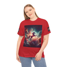 Load image into Gallery viewer, Sagittarius Galactic Unicorn Tee - Unisex Cotton T-Shirt for Cosmic Lovers, Fantasy Fans, Trendy Apparel, Astral War Merch, Gift for All Occasions

