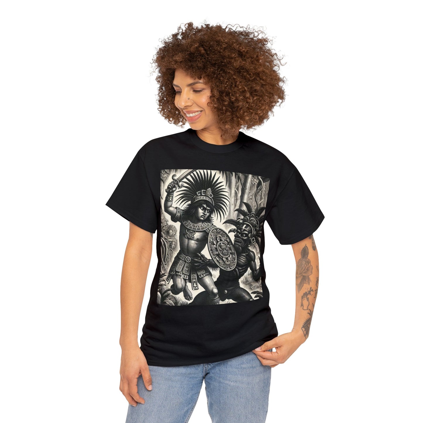 Scorpio Aztec (1) Unisex Heavy Cotton Tee