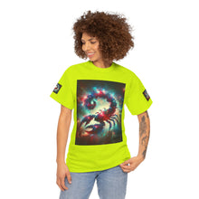 Load image into Gallery viewer, Cosmic Scorpion Tee | Unisex Heavy Cotton Tee | Astrowar Graphic Tees | Space Lover Apparel | Unique Astrology Shirt | Gift for Star [...]
