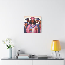 Load image into Gallery viewer, Graduation Wall Art Print, Personalized Canvas, Unique Gift for Grads, Academic Celebration Decor, Student Artwork, Matte Canvas
