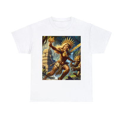 Leo Aztec (F3) Unisex Heavy Cotton Tee