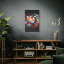 Load image into Gallery viewer, Cosmic Virgo Wall Art, Zodiac Decor, Astrology Canvas Print, Horoscope Gift, Spiritual Home Decor, Celestial Artwork
