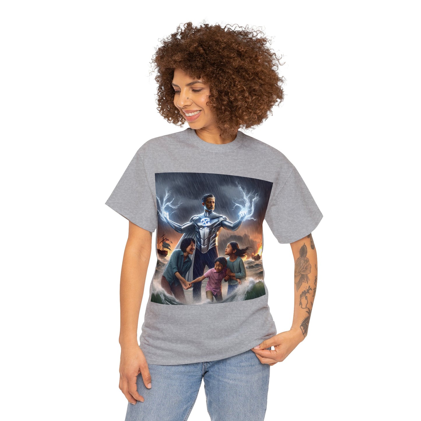 Cancer Father's Day (4) Unisex Heavy Cotton Tee