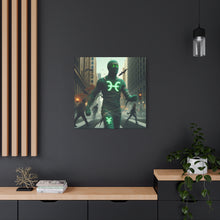 Load image into Gallery viewer, Glow-in-the-Dark Pisces Canvas Art, Zodiac Decor, Astrology Wall Art, Gift for Him/Her, Unique Home Decor, Mystic Vibe

