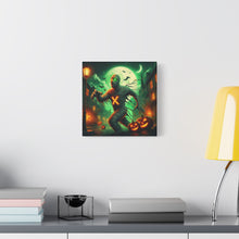 Load image into Gallery viewer, Spooky Halloween Wall Art Canvas, Mummy Decor for Fall, Halloween Party Decoration, Frightening Home Decor, Unique Gift Idea
