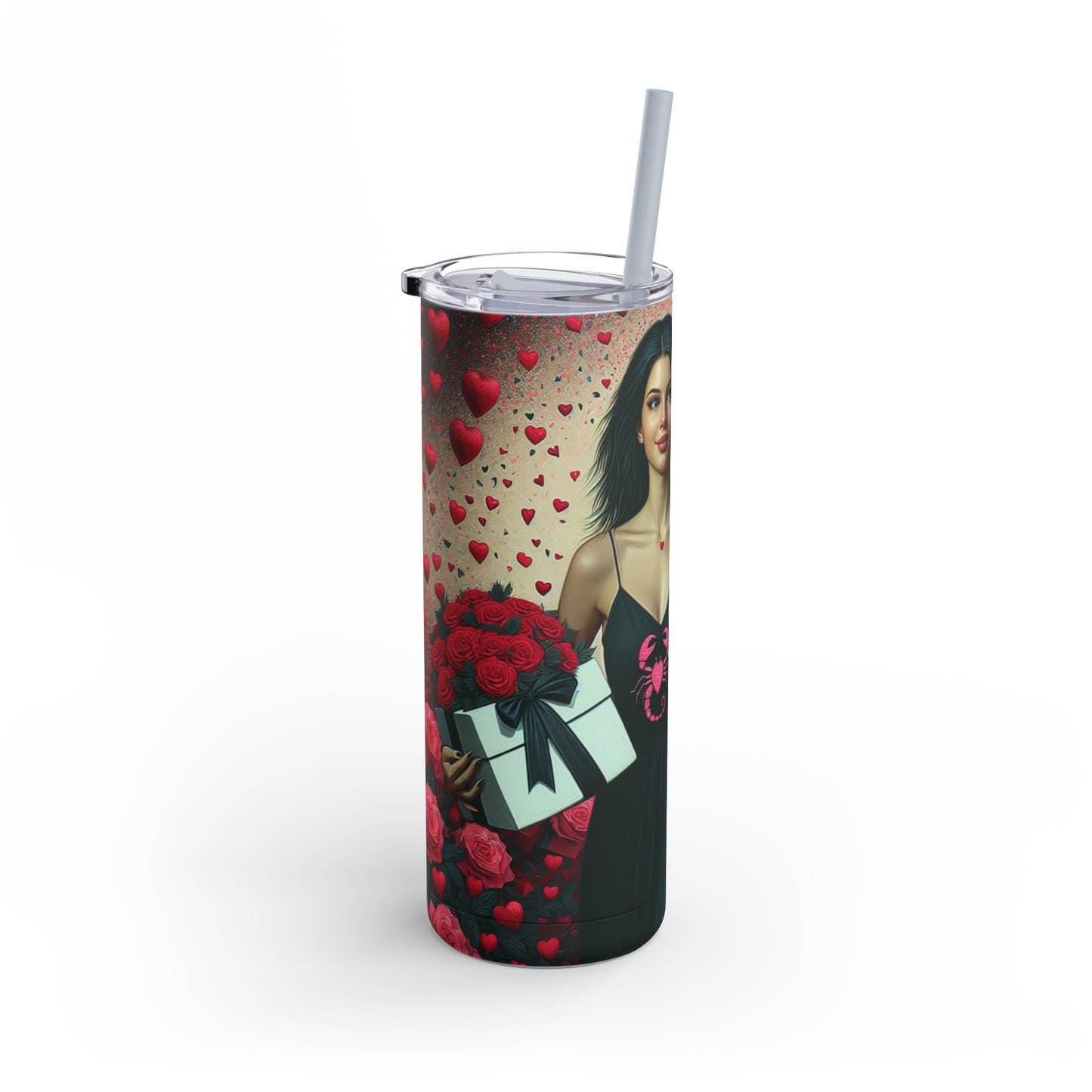 My Scorpio Valentine (3) Maars Maker Skinny Matte Tumbler, 20oz