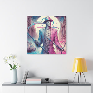 Canvas Print - Halloween Libra Mummy Astrology Design