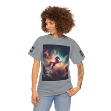 Load image into Gallery viewer, Sagittarius Galactic Unicorn Tee - Unisex Cotton T-Shirt for Cosmic Lovers, Fantasy Fans, Trendy Apparel, Astral War Merch, Gift for All Occasions
