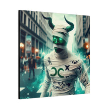Load image into Gallery viewer, Canvas Print: Halloween Taurus Mummy
