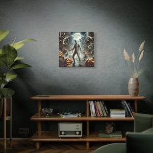 Spooky Mummy Art Canvas Print | Halloween Home Decor, Fall Wall Art, Unique Gift, Framed Mummy Artwork, Creepy Halloween Decor