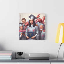 Load image into Gallery viewer, Cancer Zodiac Graduation Canvas Art, Personalized Gift for Graduates, Unique Home Decor, Wall Art, Graduation Gift Idea
