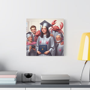 Cancer Zodiac Graduation Canvas Art, Personalized Gift for Graduates, Unique Home Decor, Wall Art, Graduation Gift Idea