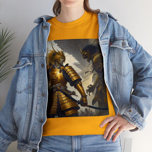 Samurai Leo (2) Unisex Heavy Cotton Tee