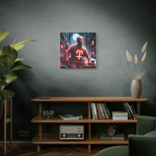 Load image into Gallery viewer, Retro Horror Art Canvas Print, Mummy Wall Art, Spooky Home Decor, Halloween Gift, Dark Aesthetic
