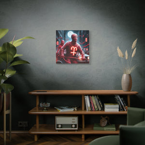 Retro Horror Art Canvas Print, Mummy Wall Art, Spooky Home Decor, Halloween Gift, Dark Aesthetic