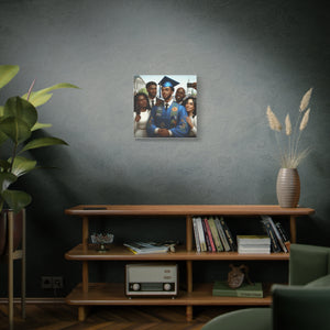 Graduation Celebration Canvas Wall Art, Personalized Gift, Home Décor, Graduation Keepsake, Unique Family Portrait