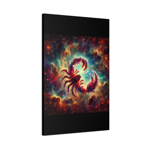 Cosmic Scorpio Canvas Art, Zodiac Wall Decor, Celestial Home Decor, Scorpio Gift, Astrology Wall Art