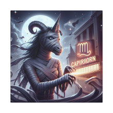 Load image into Gallery viewer, Canvas Print - Halloween Capricorn Astrology Mummy
