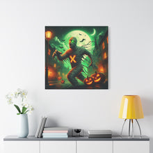 Load image into Gallery viewer, Spooky Halloween Wall Art Canvas, Mummy Decor for Fall, Halloween Party Decoration, Frightening Home Decor, Unique Gift Idea

