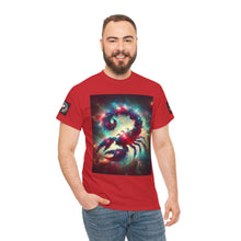 Load image into Gallery viewer, Cosmic Scorpion Tee | Unisex Heavy Cotton Tee | Astrowar Graphic Tees | Space Lover Apparel | Unique Astrology Shirt | Gift for Star [...]
