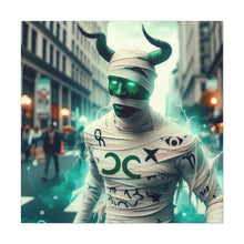 Load image into Gallery viewer, Canvas Print: Halloween Taurus Mummy
