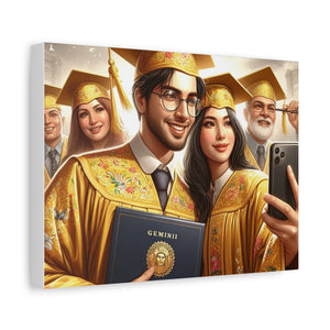 Graduation Celebration Canvas Wall Art, Perfect Gift for Graduates, Home Decor, Graduation Party Decor, Unique Graduation Memory