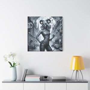 Canvas Print - Halloween Capricorn Astrology Mummy