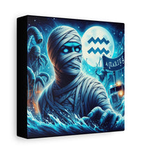 Load image into Gallery viewer, Mummy-Themed Canvas Art, Perfect for Halloween and Spooky Decor, Unique Home Wall Art, Great Gift for Horror Lovers, Halloween Decor
