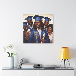 Graduation Canvas Print, Family Celebration Wall Art, Gift for Grads, Personalized Decor, Graduation Ceremony Keepsake