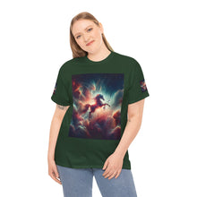 Load image into Gallery viewer, Sagittarius Galactic Unicorn Tee - Unisex Cotton T-Shirt for Cosmic Lovers, Fantasy Fans, Trendy Apparel, Astral War Merch, Gift for All Occasions
