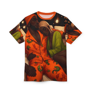 Cozy Pisces Couple's Unisex Cut & Sew Tee - Vivid Love Design