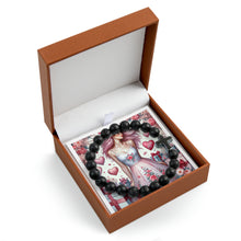 Load image into Gallery viewer, My Libra Valentine (3) Cross Bead Bracelet
