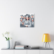 Load image into Gallery viewer, Graduation Canvas Art, Celebratory Wall Decor, Gift for Grads, Personalized Graduation Art, Unique Grad Gift

