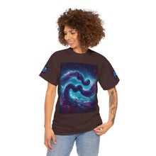 Load image into Gallery viewer, Aquarius Galaxy Themed Unisex Heavy Cotton Tee, Cosmic T-Shirt, Sci-Fi Apparel, Unique Space Graphic Tee, Gifts for Star Wars Lovers, Trendy [...]
