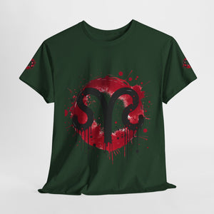 Bold Graphic Aries T-Shirt, Unisex Tee for Astrology Lovers, Unique Gift for Birthdays, Casual Wear, Statement Piece