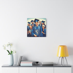 Graduation Canvas Wall Art, Personalized Graduation Gift, Family Celebration Decor, High School Graduation, College Graduation