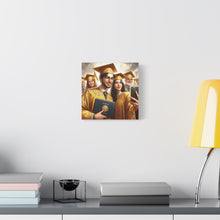 Load image into Gallery viewer, Graduation Celebration Canvas Wall Art, Perfect Gift for Graduates, Home Decor, Graduation Party Decor, Unique Graduation Memory
