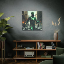 Load image into Gallery viewer, Glow-in-the-Dark Pisces Canvas Art, Zodiac Decor, Astrology Wall Art, Gift for Him/Her, Unique Home Decor, Mystic Vibe
