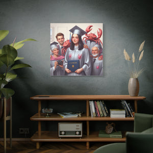 Cancer Zodiac Graduation Canvas Art, Personalized Gift for Graduates, Unique Home Decor, Wall Art, Graduation Gift Idea