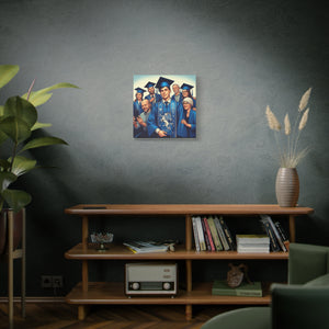 Graduation Canvas Wall Art, Personalized Graduation Gift, Family Celebration Decor, High School Graduation, College Graduation